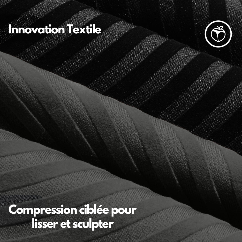 Zoom sur la maille 3D compressive du legging sculptant
